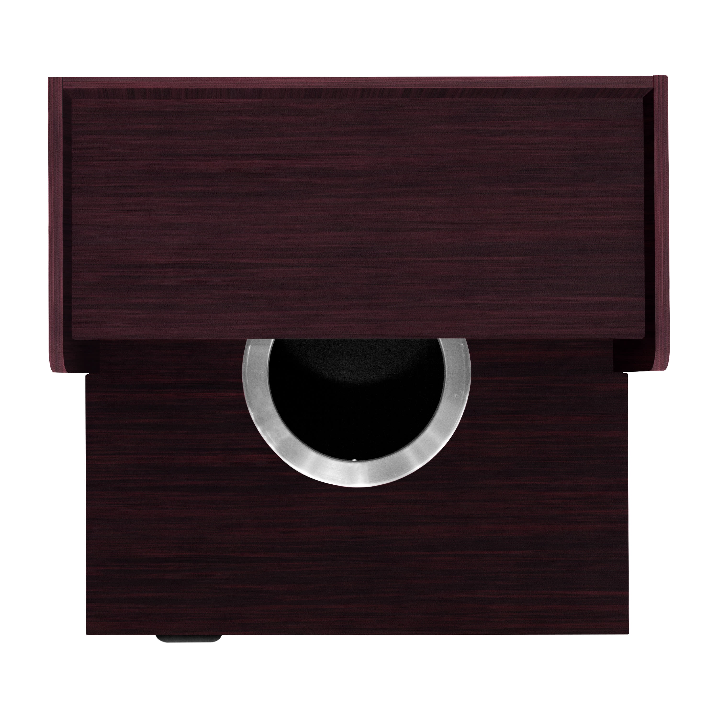 Flash Furniture Dell Melamine Indoor Trash Can Encloser 32 Gallon Mahogany (GCM196MAH)