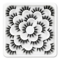 Lashes 10 Pairs Natural Fluffy False Eyelashes Soft Wispy Lashes 3D Faux Mink Lashes Pack