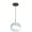 Bronze, variant on 1JT-477699-BR-Besa Lighting-Luna-One Light Cord Pendant with Flat Canopy-10.63 Inches Wide by 8.25 Inches High-Bronze Finish-Opal/Frost Glass