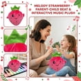 thumbnail image 4 of Clearance! Plush Strawberry Music Toy – Interactive Beat Piano Doll, Great Parent-Child Bonding Toy, Cute Plushies for Babies, Sensory Stuffed Animal for Rhythm, 4 of 8