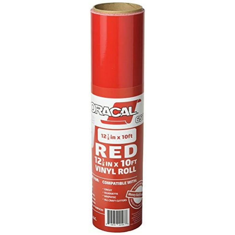  Red Glossy 12inch x 10ft Roll of Oracal 651 Permanent