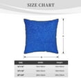 thumbnail image 4 of Xecao Blue Glitter Print Soft Velvet Decorative Throw Pillow Covers, Square Cushion Cases for Bed, Sofa, Living Room, Car, and Indoor Outdoor Use-18"x18", 4 of 8