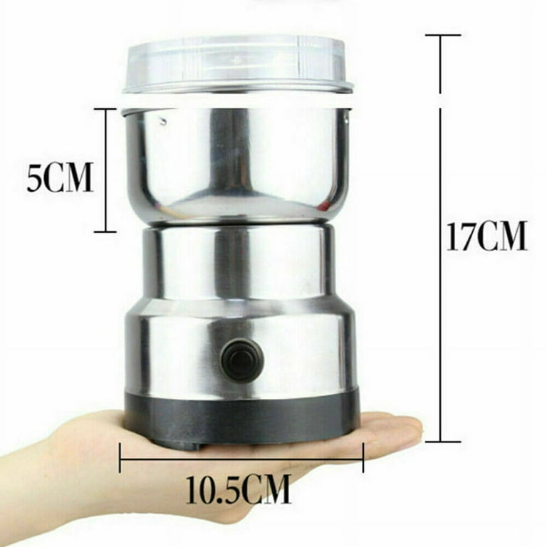 Coffee Bean Grinder Electric, 12 Cup/3oz Large Capacity Spice and Nut Grinder, 180W High Power - Brushed Silver