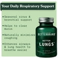 thumbnail image 4 of Betterbrand BetterLungs Lung Support Supplement with NAC, Mullein Leaf for Smokers, Respiratory Health Formula with Elderberry, Vitamin D, Ginseng, Reishi Mushroom - 60 Capsules - Pack of 1, 4 of 10