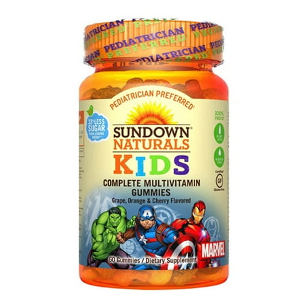 Sundown Naturals Kids Marvel Avengers Multivitamin Gummies, 60