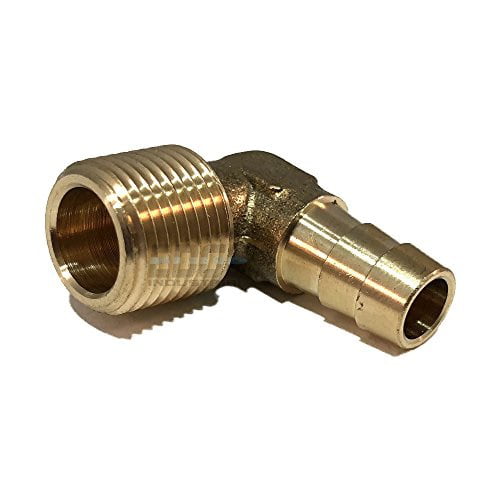 Edge Industrial 3/4Quot; Hose Id To 3/8Quot; Male Npt Mnpt Straight Brass Fitt 