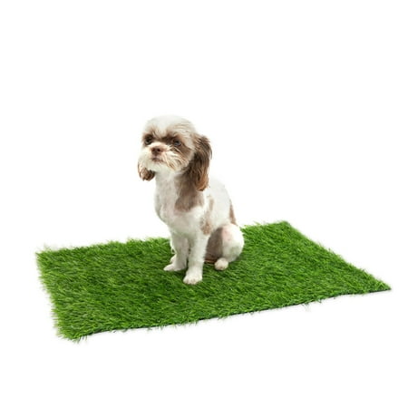 

Artificial Turf for Dogs and Puppy Potty Training with Drain Holes Faux Grass Mat for Crafts Indoor and Outdoor Decor Green Turf Rug for Doormat Under Bench Shoe Storage 16.5 x 24.0 inches