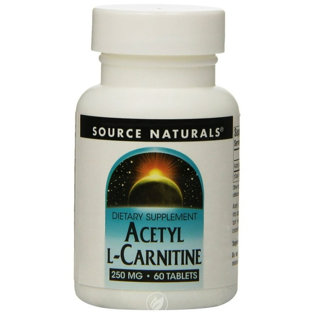 Acetyl LCarnitine 60 Tabs by Source Naturals, Pack of 2