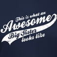 thumbnail image 3 of CafePress - Awesome Big Sister Women's Classic T Shirt - Women's Traditional Fit Dark T-Shirt, 3 of 4
