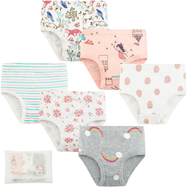 Little Girls Baby Soft Cotton Underwear Briefs, ESHOO Toddler Kids