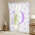 thumbnail image 3 of Castle Fairy Personalized Initial Girl Black Out Curtains,Kawaii Bowknot Curtains Pack of 2 (42x63 Each),Purple White Bedroom Curtains,Microfiber Bedroom Decor, 3 of 6