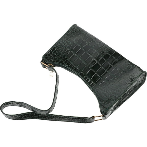 FRCOLOR Green Women Shoulder Bag Made of PU Material Ideal for Storage with Large Capacity 10.5 Inches