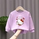 thumbnail image 4 of Hello Kitty-suéter con estampado de dibujos animados para niñas, Top holgado de manga larga de otoño, ropa dulce y bonita para niños, 4 of 5