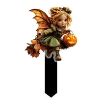 Lilixerw Halloween Pumpkin House Decorations Outdoor,Decorative Garden Stakes,Yard Signs for Outside Garden Lawn Porch Pathway Decorations