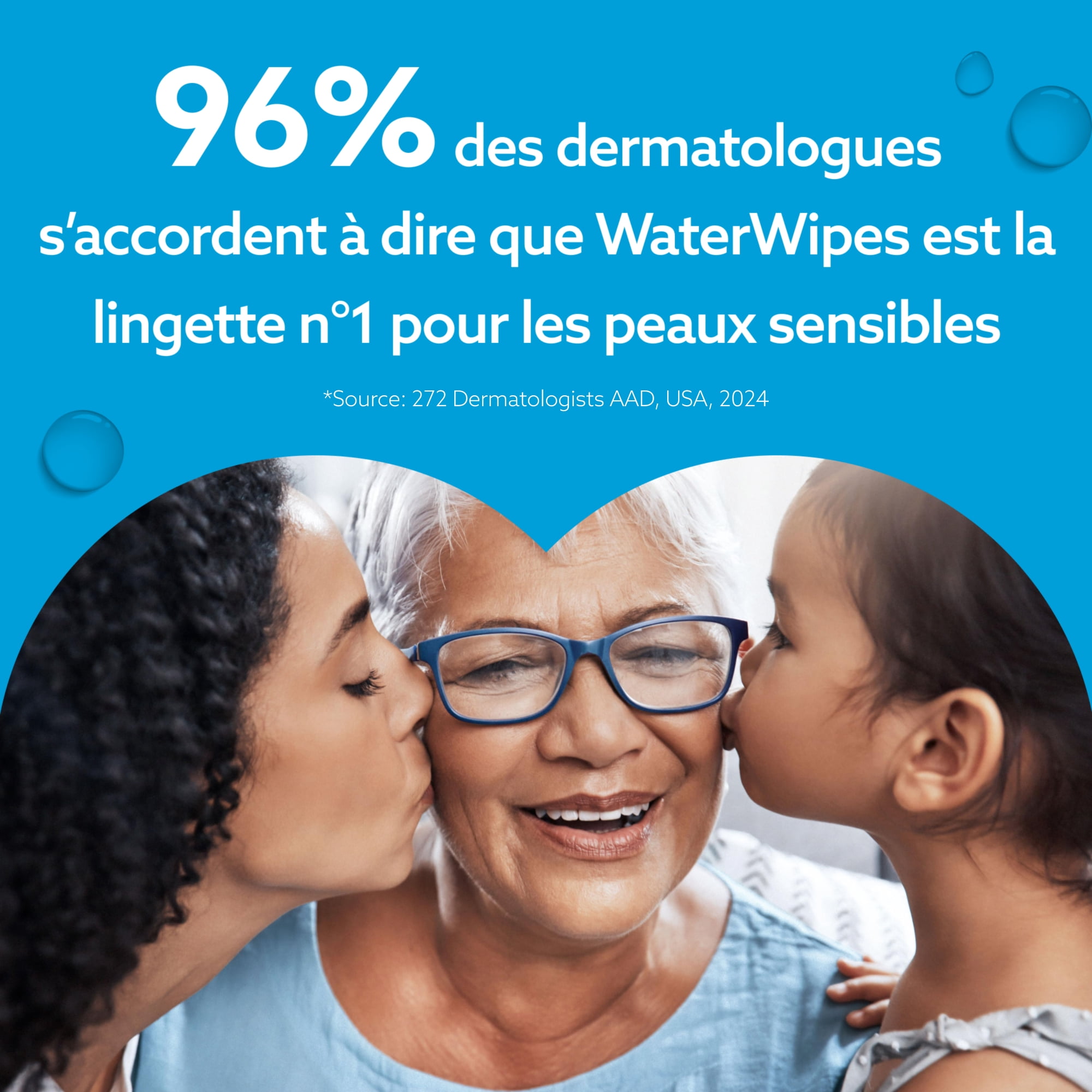 WaterWipes Sensitive+ Gentle Clean Wipes, 3-In-1 Cleans, Cares, Protects, 99.9% Water, Unscented & Hypoallergenic