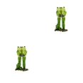 thumbnail image 2 of QualitChoice Exquisite Frog Decoration For Stylish Home Accents Unique Style Home Decoration Couple Frog A 2Set, 2 of 6
