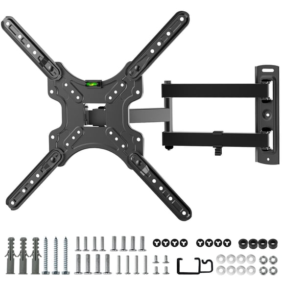 Charmount 3703X Lockable Position Wall Mount for 1 TV, TV Tilt Mount Kit