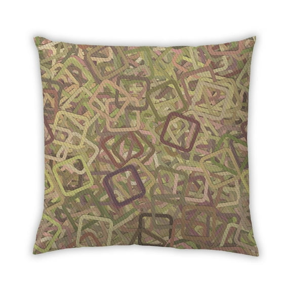 Ahgly Company Outdoor Square Contemporary Throw Pillow, 18 inch by 18 inch