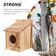 thumbnail image 3 of Casa de pájaros de madera, caja nido para jardín, casa colgante para pájaros, casa para pájaros para anidar, 3 of 5