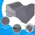 thumbnail image 2 of Almohada viscoelástica BlissTrends para personas que duermen de lado, color gris, 2 of 7