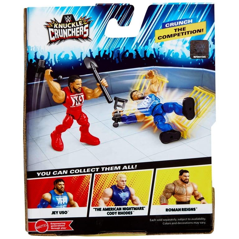 WWE Knuckle Crunchers - Figure AJ Styles + accessorio per figura