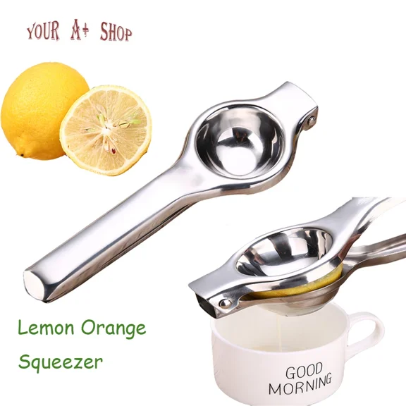 Portable Lemon Orange Lime Squeezer Manual Juicer Stainless Steel Tool Kitchen