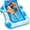Blue-XL, variant on Inflatable Pool Lounger Float for Adults - X-Large Beach Sun Tan Tub Pool Lounge Raft Sunbathing Pool Floaties with 2 Food/Drink Holder, Blow Up Tanning Pool Bed Floating Mat