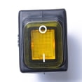 thumbnail image 3 of Interruptor de encendido/apagado amarillo de iluminado 250V 125V Zulema Interruptor basculante marino, 3 of 7