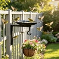 thumbnail image 5 of SLYNSHome Hanging Bird Bath with Hooks for Outdoor Decor,Hummingbird Feeder Iron Bird Bath Tray Wildlife Feeder Plate Water Bowl for Garden Patio Decoration, 5 of 6