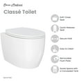 thumbnail image 3 of Classe Wall-Hung Elongated Toilet Bowl, 3 of 13