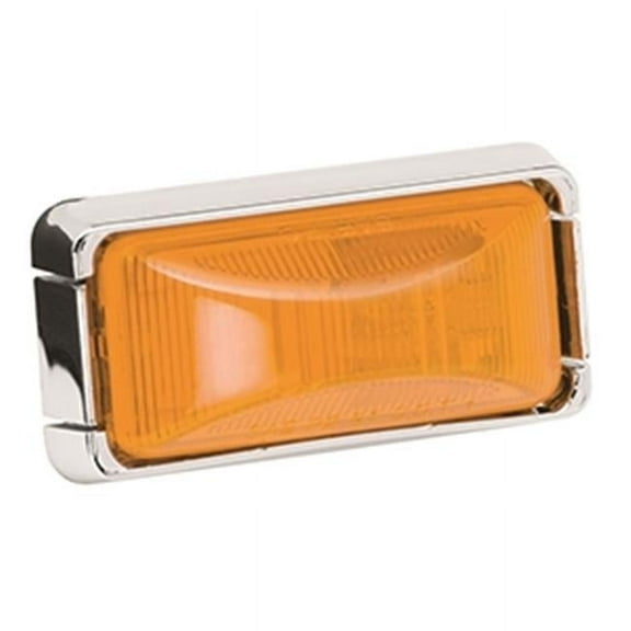 203294 2.5 x 1.25 in. Side Marker Light Kit with Chrome Housing - Amber