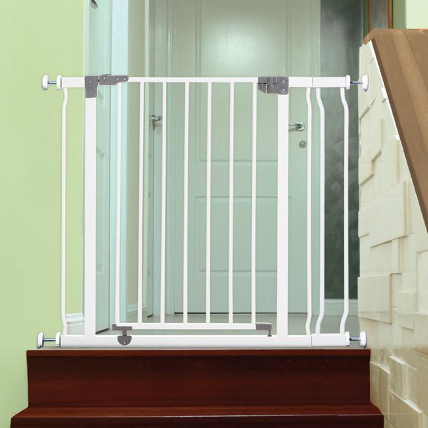 Dreambaby Liberty Walk Thru Auto Close Baby Safety Gate with Stay Open Feature, Fits 29.5-36.5 inch Openings, Pressure Mounted Security Gate