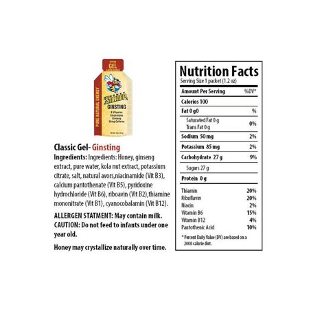 Honey Stinger Honey Stinger Energy Gels, 1 ea