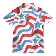 thumbnail image 4 of Men's USA 250th Anniversary Patriotic Firework Stars Polo Shirt American Flag Casual Short Sleeve America 250 Merchandise, 4 of 6
