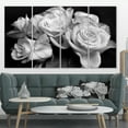 thumbnail image 3 of Designart 'Bunch of Roses Black and White ' Floral Art Canvas Print, 3 of 3