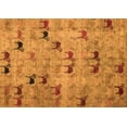 thumbnail image 1 of Ahgly Company Indoor Rectangle Abstract Orange Modern Area Rugs, 7' x 10', 1 of 4