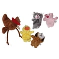 thumbnail image 1 of Marionetas de dedo para niños, animales de granja, gallina, pato, educativo, para bebés, 1 of 9