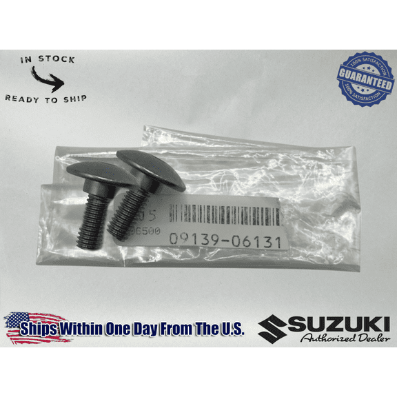 Suzuki Genuine OEM SCREWS TWO SIZE (6X16) HAYABUSA FT FENDER 09139-06131