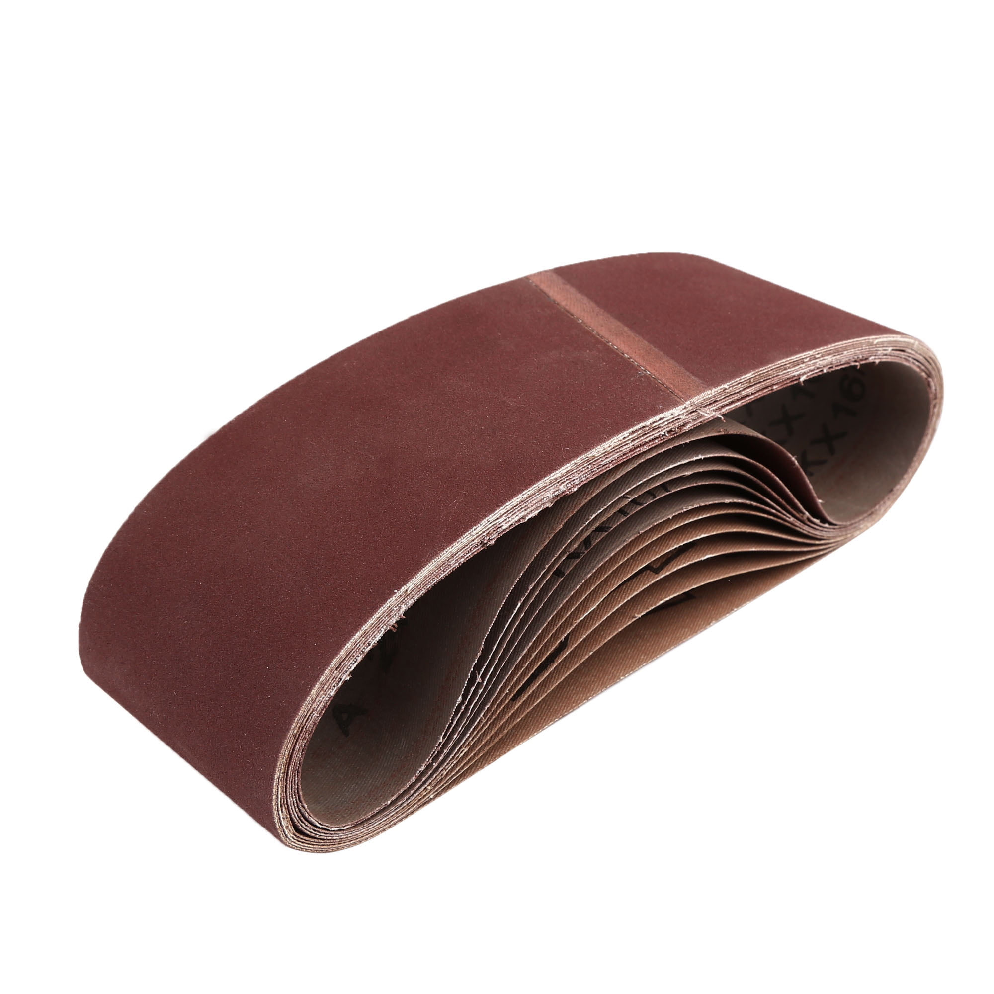 3x21 inch Sanding Belts 240 Grit Aluminum Oxide Sanding Belt Sandpaper for Portable Belt Sander 10 Pcs, Size: 21x3(Large*W), Brown
