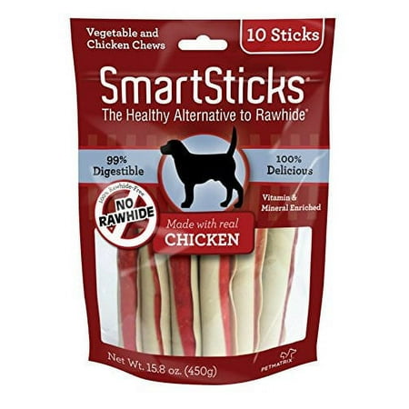 UPC: 0892383002326 | SmartBones SmartSticks with Real Chicken 10 Count Rawhide-Free Chews for Dogs