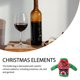 thumbnail image 5 of Bewildely Navidad tejer botella de vino muñeco de nieve guirnalda cubierta ropa cocina de cena para Año Nuevo suministros para arreglos de Kits de decoración para fiestas Guirnalda, 5 of 6