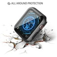 thumbnail image 4 of Phmnkl 2 Pack Hard PC Case Built in Tempered Glass Compatible with 2022 Apple Watch Ultra 49mm, Ultra-Thin Protective Case with Screen Protector for iWatch, Shockproof Cover with Button, Transparent, 4 of 16