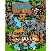 Large Print Color Kids Coloring Book: Jungle Animals and Great Gift for Boys & Girls, Ages 4-8