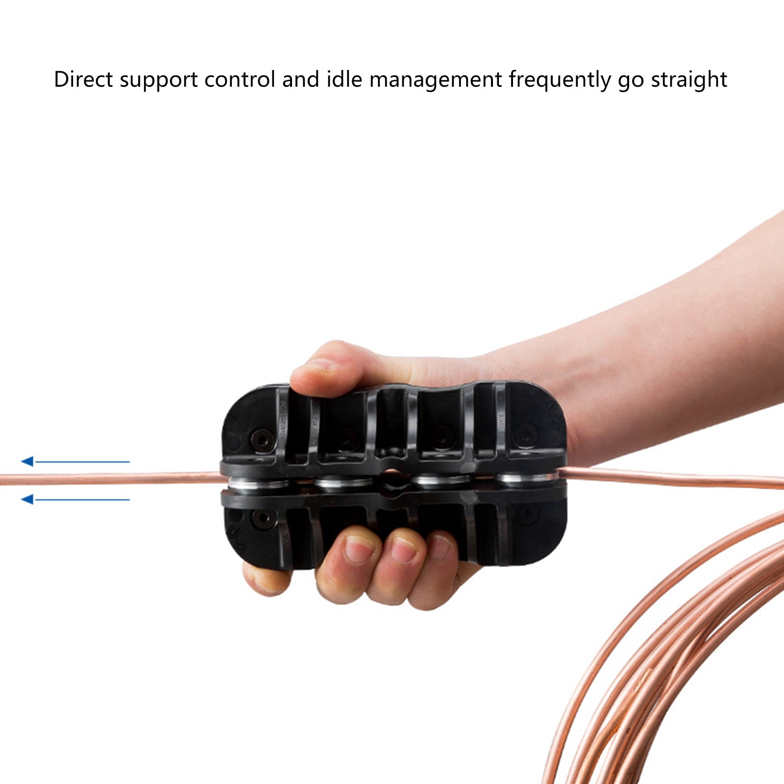 Manual Tube Straightener Brake Line Straightening Tool For 6.35/9.52/12.7mm Copper Aluminum Steel Tubing Repair Device