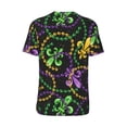 thumbnail image 2 of Daiia Mardi Gras6 Mens Baseball Jersey Button Down Shirts Short Sleeve Sports Uniforms-XX-Large, 2 of 9