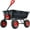 Black, variant on Riedhoff Poly Garden Dump Cart with 10-inch Tires, 180 Degree Rotating Handle, Gray