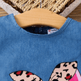 thumbnail image 4 of PatPat Baby Girl Cute Cat Print Ruffled Short-sleeve Dress, 4 of 5