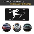 thumbnail image 3 of Play Soccer Football License Plate Front Metal Car Plate 6×12 Inch Aluminum Noverlty License Plate Decorative Car Vanity Tag Plates Gifts, 3 of 6