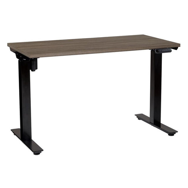 Prado Table with Urban Walnut Engineered Wood Top and Black Base