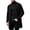 #H-Black, variant on TRUNZI Men's Button Down Fleece Coats Long Sleeves Open Front Crewneck Casual Warm Fall Winter Jackets with Side Pockets,Black,Size 3XL